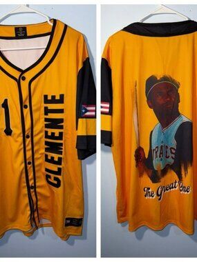 ROBERTO CLEMENTE Jersey #21 Puerto Rico Pittsburgh Pirates Tainowears Tag Sz XL